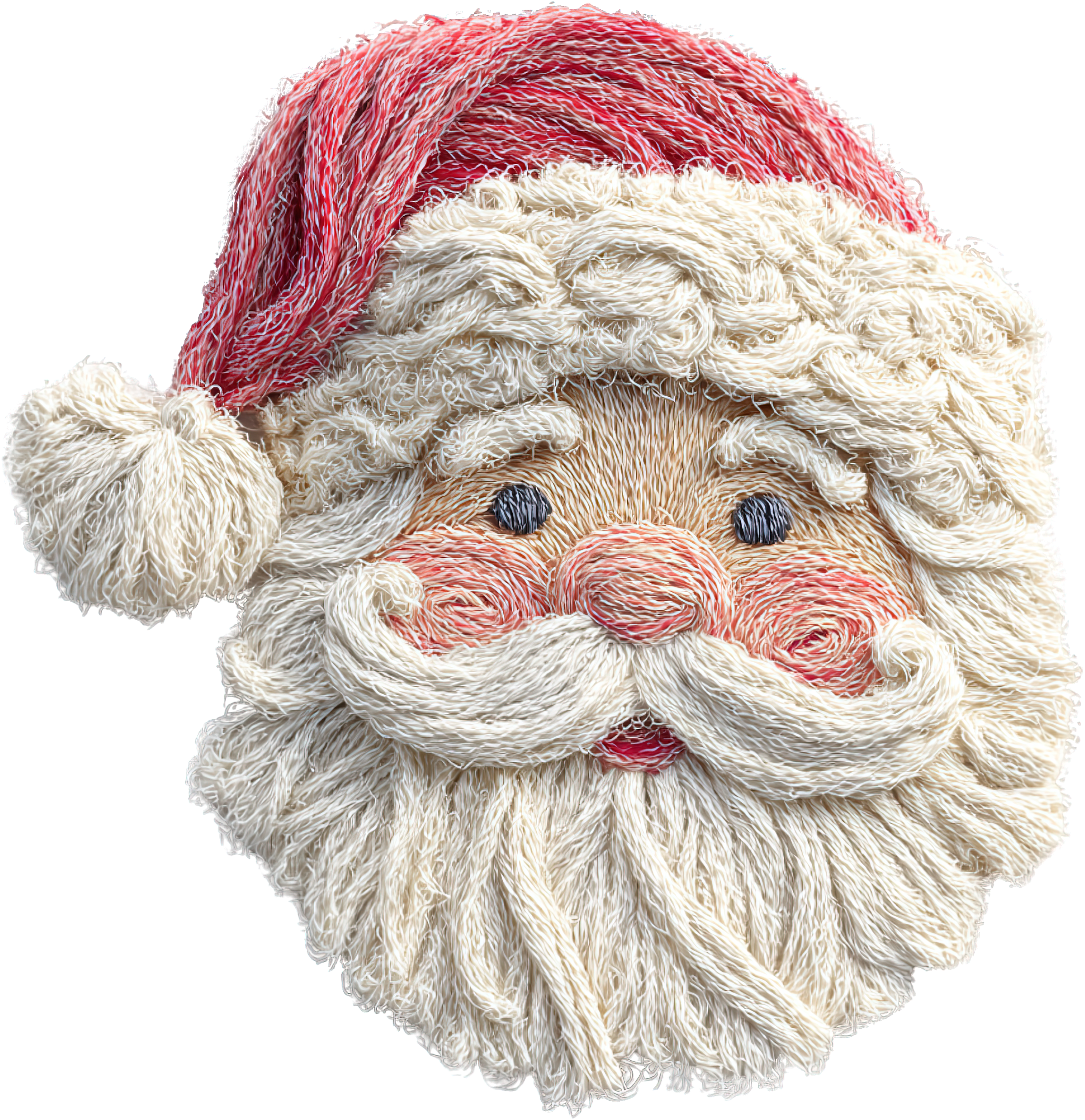 DTF Print Yarn Santa