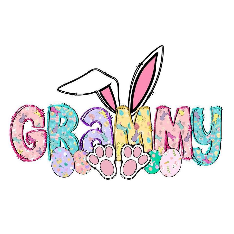 Grammy Easter DTF Print