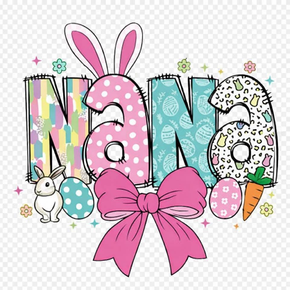 Nana Easter DTF Print