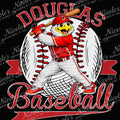 Douglas Baseball DTF Print