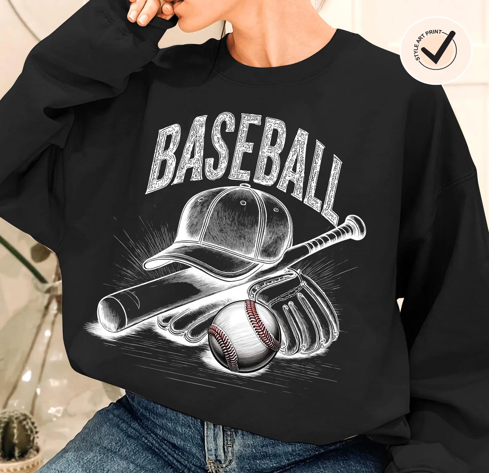 Baseball Chalk Print DTF Print