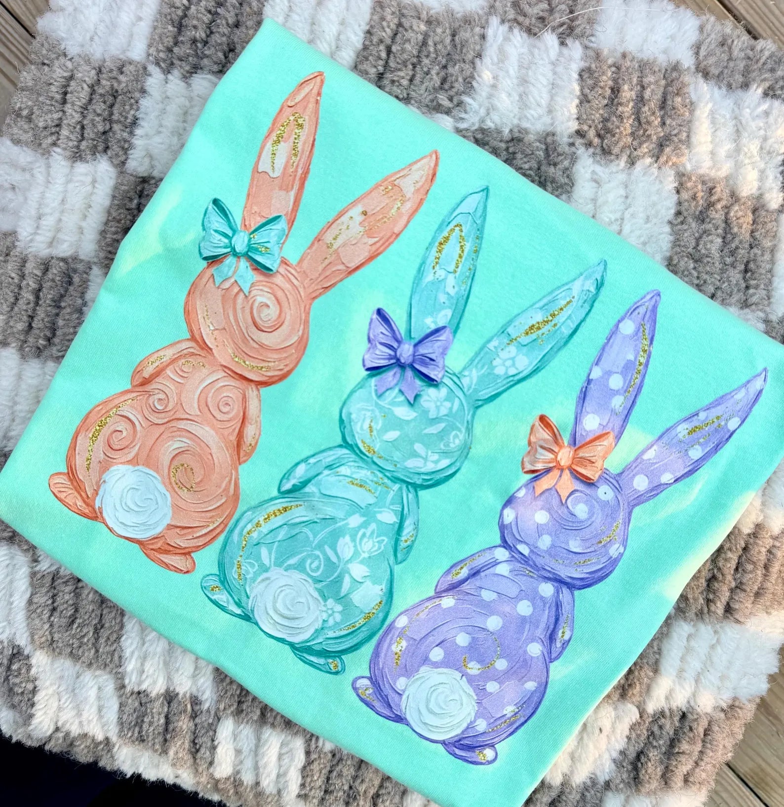 Watercolor paint Easter Bunny Shirt